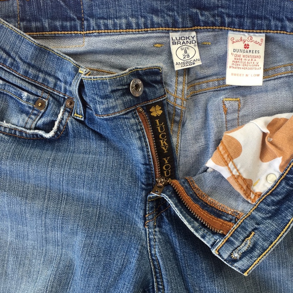 Women’s Lucky Brand Dungarees Low Rise Flare Jeans